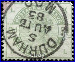 Great Britain 9p Scott #106 Used F-VF RARE DURHAM 1883 CANCEL 1883-84 stamp