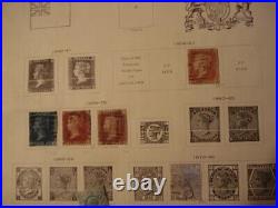 Great Britain And Gold Coast Stamps On Pages Including Many Better