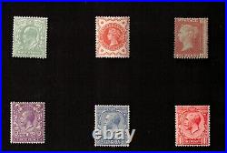 Great Britain Assorted Lot of 6 Stamps Sc# 12, 111, 143, 188, 191, 192