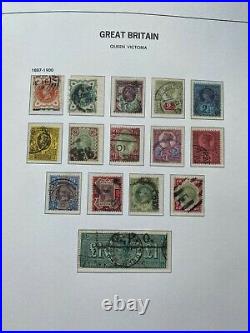 Great Britain Collection From Penny Black to 1970 in Davo Album Huge Cat Value