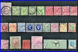Great Britain & Colonies Lot Of 131 Stamps 1870-1936 Used Incl Scarce CV $1.200