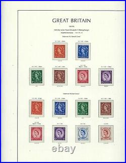 Great Britain- Complete Qeii (no Coronation-no Dues) 1952-1970 Lighthouse Pages