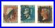 Great-Britain-GB-UK-CLASSIC-TRIO-PENNY-RED-BLUE-BLACK-Worlds-First-Stamps-01-ex