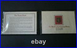 Great Britain GB UK PENNY BLACK WORLD'S FIRST STAMP FU Stamp in Pres Album