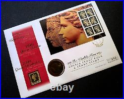 Great Britain GB UK THE WORLD'S FIRST COPPER PENNY COIN & PENNY BLACK Cover