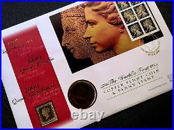 Great Britain GB UK THE WORLD'S FIRST COPPER PENNY COIN & PENNY BLACK Cover