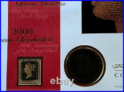 Great Britain GB UK THE WORLD'S FIRST COPPER PENNY COIN & PENNY BLACK Cover