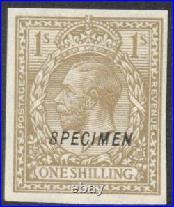 Great Britain KGV 1924 1/- Imperf Specimen SG429t MNH VF/XF, SG specialized N45t