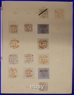 Great Britain Pre Adhesive Stamp Two Penny Post Cancellations, Lot of 47