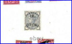Great Britain Q V, I. R. Official Overprint Mint Stamp, Certified See Photos