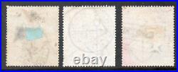 Great Britain QV 1883 10 Shilling x 3 shades used SG 182,183,183a