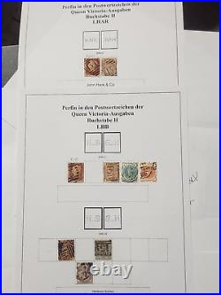 Great Britain QV Perfin H Collection 3 CV $2,363.55 (starting 4%)- Lot #7078