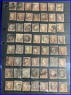 Great Britain SC# 3. 167 Stamps with different cancels. SC Value $2922