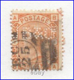Great Britain SG# 156 Used (perfin) / 8p orange Lot 1021489