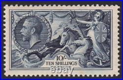 Great Britain SG 452 1934 Indigo 10/- Shillings Seahorses Stamp Mint £350 -i12