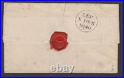 Great Britain Sc 1 on 1840 cover to Dundee, Maltese Cross cancel