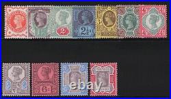 Great Britain Sc #111-21 (1887-92) 1/2 to 10p Queen Victoria Jubilee Issue Mint