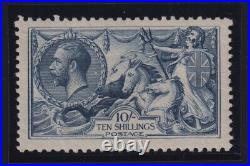 Great Britain Sc #181 (1918-19) 10/- grayish-blue Seahorse Mint VF NH (SG 417)