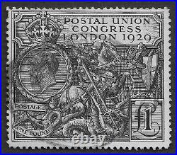 Great Britain Scott #209 Stamp 1929 £1 Black Used SCV $800