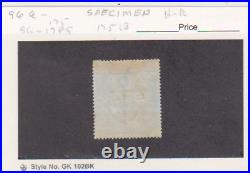 Great Britain Scott # 96as(SG #175s)Specimen Very Fine MHOG Hinged top of Stamp