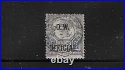 Great Britain Scott #o47 1901-02 Office Of Works Overprint 5p (lilac/ultra)-used