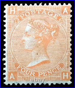 Great Britain Stamp 1872 4d Queen Victoria Plate 13 Scott # 43a SG93 Unused