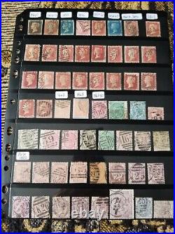 Great Britain Stamp Collection All Queen Victoria 2 Pages Used R147