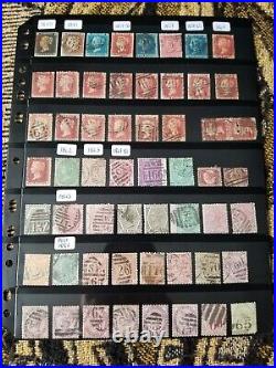 Great Britain Stamp Collection All Queen Victoria 2 Pages Used R148