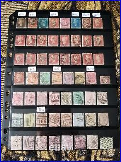 Great Britain Stamp Collection All Queen Victoria 2 Pages Used R150