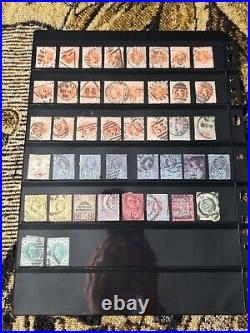 Great Britain Stamp Collection All Queen Victoria 2 Pages Used R150