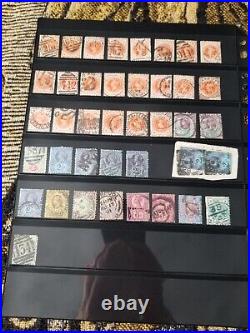 Great Britain Stamp Collection All Queen Victoria 2 Pages Used R151