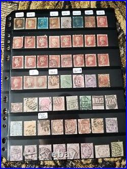 Great Britain Stamp Collection All Queen Victoria 2 Pages Used R152