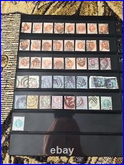 Great Britain Stamp Collection All Queen Victoria 2 Pages Used R154