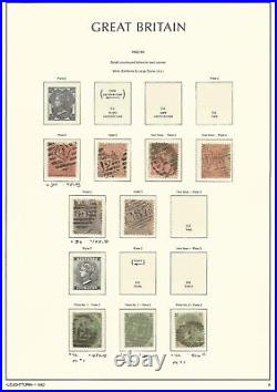 Great Britain Stamp Collection on Lighthouse Page 1862-64, #34, 39, 42 SCV $1860