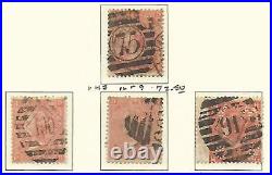 Great Britain Stamp Collection on Lighthouse Page 1865-73, #43//61 SCV $1422