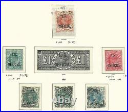 Great Britain Stamp Collection on Lighthouse Page 1896-02 Officials SCV $1810