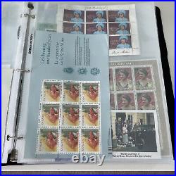 Great Britain Stamp Lot Queen Mother 100th. In Homemade Album. See Description