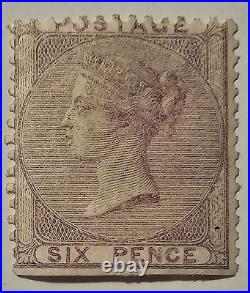 Great Britain Stamp Scott #27 ($1100) A6 6p lilac Mint NH (OG or regummed)