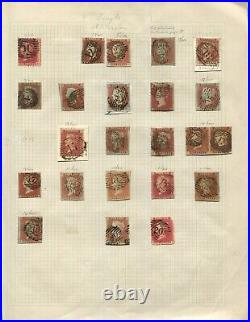 Great Britain Stamps London Chief Office Number Cancellations, Lot of 81