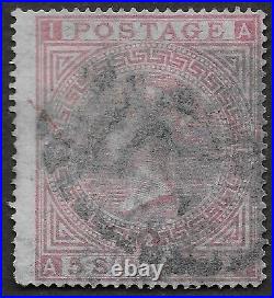 Great Britain UK Scott #57 Stamp 5/- Rose QV Plate 2 Used Fault SCV $1200