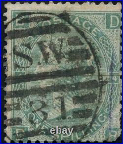 Great Britain Used VG-F 1sh Scott #48 Plate 4 1865 Stamp