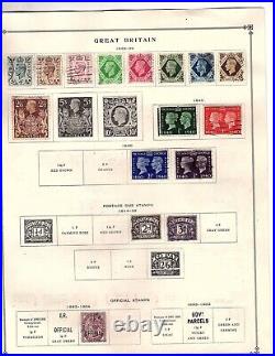 Great Britain stamp collection 1850s -1940s used 81 stamps cv $522 aa2