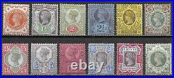 Great Britain stamps 1887 SG 197-211 MLH VF
