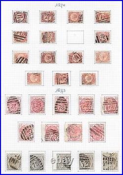 Great Britain stamps Collection of 28 Plate Numbers Victoria HIGH VALUE