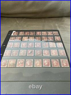 Great Discounts 40 Plate 214 QUEEN VICTORIA SG 43-44 Penny Red Stamps