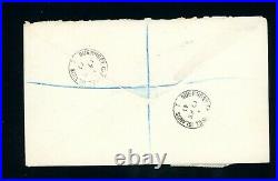 Guernsey 1941 Registered Cover with'6' Bisects Most Unusual (Z411)