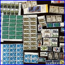 Huge Lot Of Mint Great Britain Stamps Sheets, Blocks, Ships, Castles & More