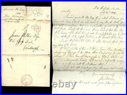 LONDON to SCOTLAND 1804 LETTER ROBERTSON PICCADILLY ELECTION HELL FIRE CLUB