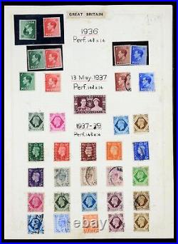 Lot 35372 Stamp collection Great Britain and colonies 1936-1952