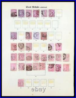 Lot 35386 Stamp collection Great Britain 1855-1883